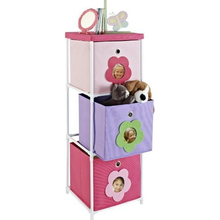 kids storage units pottery altra furniture 3bin kids storage unit pink with flower theme kids storage units pottery altra furniture 3bin kids storage unit pink with flower theme